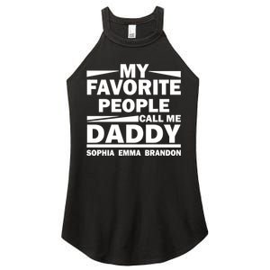 My Favorite People Call Me Personalize Family Women's Perfect Tri Rocker Tank