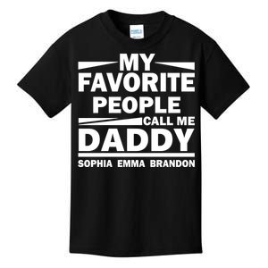 My Favorite People Call Me Personalize Family Kids T-Shirt