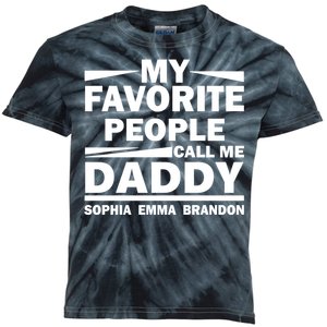 My Favorite People Call Me Personalize Family Kids Tie-Dye T-Shirt