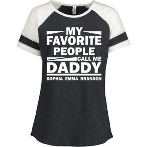 My Favorite People Call Me Personalize Family Enza Ladies Jersey Colorblock Tee