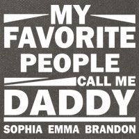 My Favorite People Call Me Personalize Family Cotton Canvas Backpack