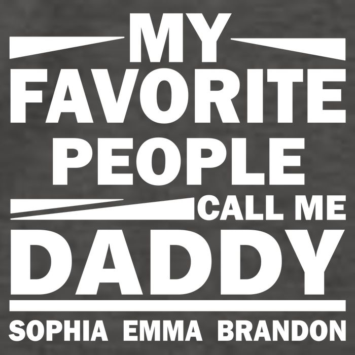 My Favorite People Call Me Personalize Family Vector Backpack