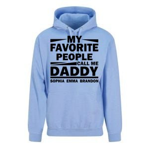 My Favorite People Call Me Personalize Family Unisex Surf Hoodie