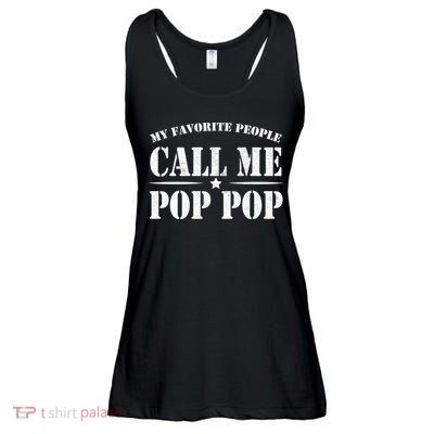 My Favorite People Call Me Pop Pop Ladies Essential Flowy Tank