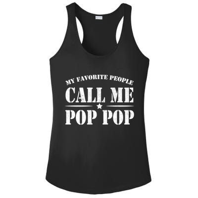 My Favorite People Call Me Pop Pop Ladies PosiCharge Competitor Racerback Tank