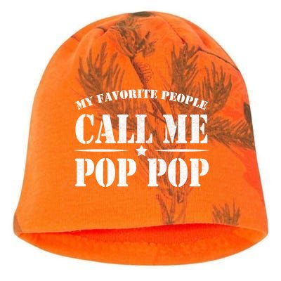 My Favorite People Call Me Pop Pop Kati - Camo Knit Beanie