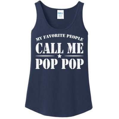 My Favorite People Call Me Pop Pop Ladies Essential Tank