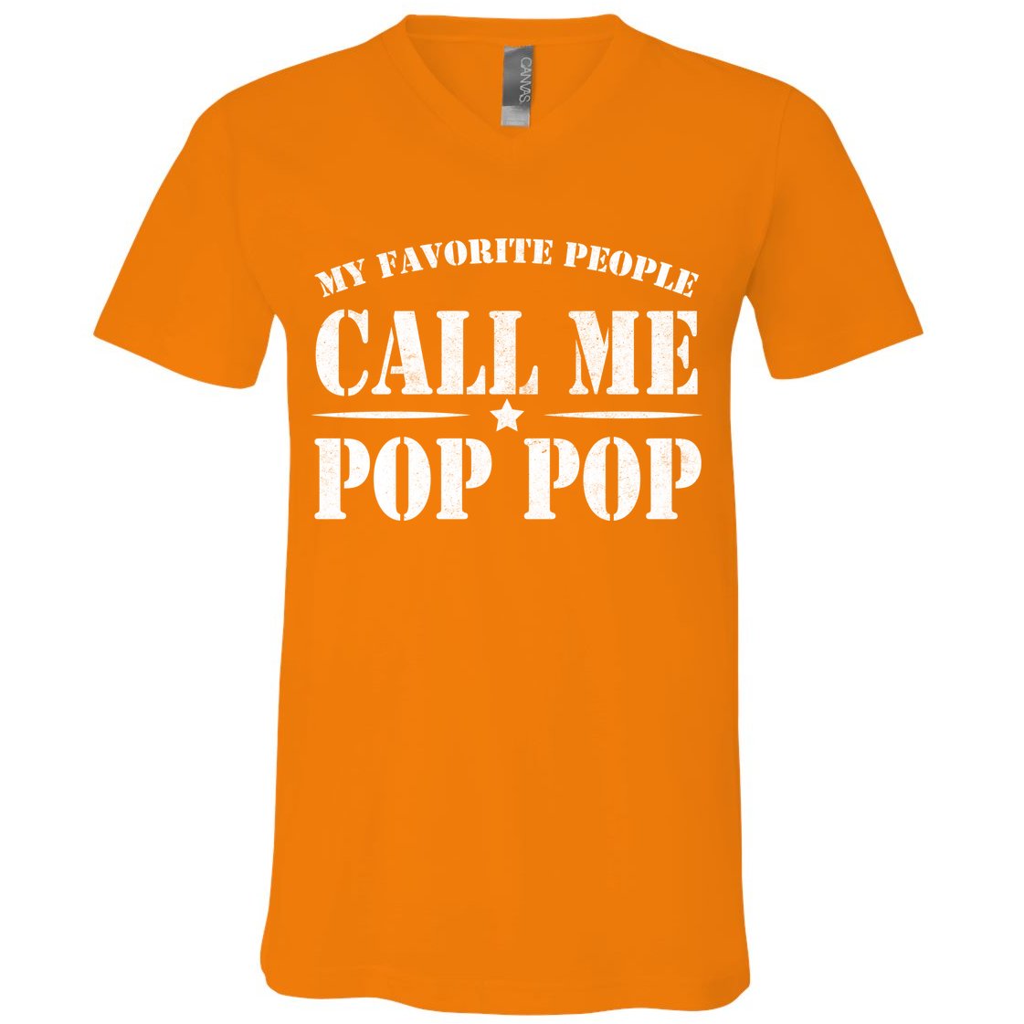 My Favorite People Call Me Pop Pop V-Neck T-Shirt