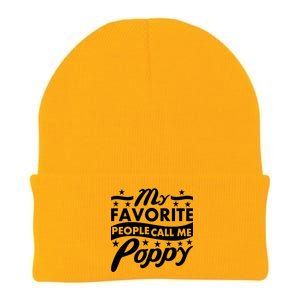 My Favorite People Call Me Poppy Knit Cap Winter Beanie