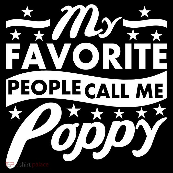My Favorite People Call Me Poppy Sustainable Bucket Hat