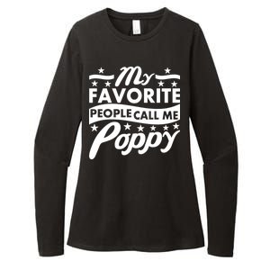 My Favorite People Call Me Poppy Womens CVC Long Sleeve Shirt