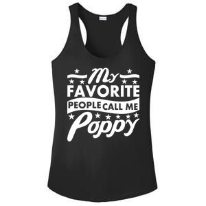 My Favorite People Call Me Poppy Ladies PosiCharge Competitor Racerback Tank