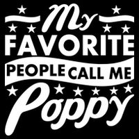 My Favorite People Call Me Poppy Cropped Pullover Crew