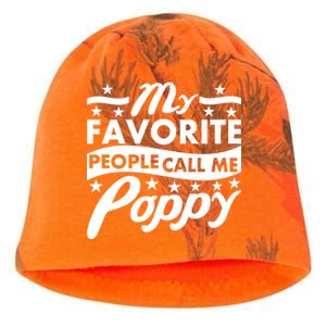 My Favorite People Call Me Poppy Kati - Camo Knit Beanie