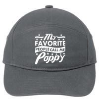 My Favorite People Call Me Poppy 7-Panel Snapback Hat