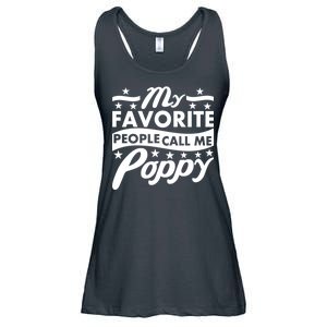 My Favorite People Call Me Poppy Ladies Essential Flowy Tank