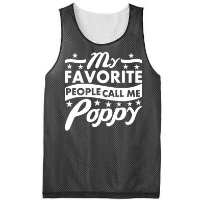 My Favorite People Call Me Poppy Mesh Reversible Basketball Jersey Tank