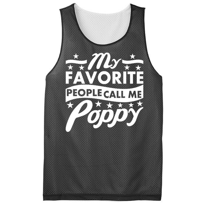 My Favorite People Call Me Poppy Mesh Reversible Basketball Jersey Tank