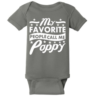 My Favorite People Call Me Poppy Baby Bodysuit