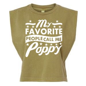 My Favorite People Call Me Poppy Garment-Dyed Women's Muscle Tee