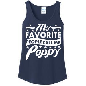 My Favorite People Call Me Poppy Ladies Essential Tank