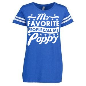 My Favorite People Call Me Poppy Enza Ladies Jersey Football T-Shirt