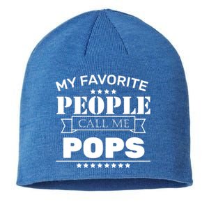 My Favorite People Call Me Pops Sustainable Beanie