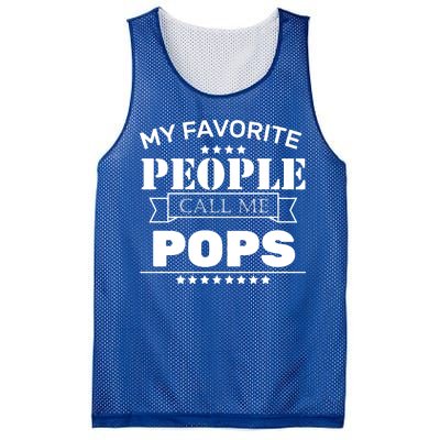 My Favorite People Call Me Pops Mesh Reversible Basketball Jersey Tank