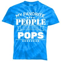 My Favorite People Call Me Pops Kids Tie-Dye T-Shirt