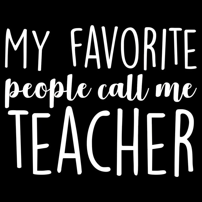 My Favorite People Call Me Teacher Cooling Performance Crew T-Shirt
