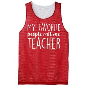 My Favorite People Call Me Teacher Mesh Reversible Basketball Jersey Tank