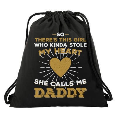 My Favorite Person Calls Me Daddy Drawstring Bag