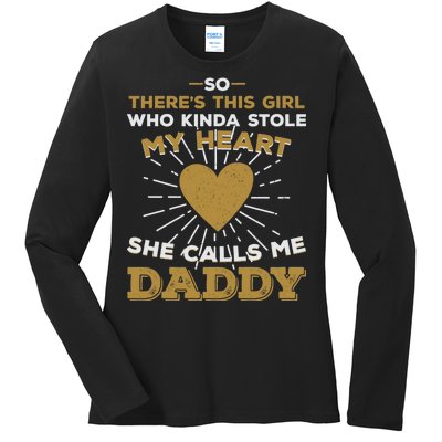 My Favorite Person Calls Me Daddy Ladies Long Sleeve Shirt