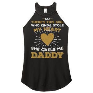 My Favorite Person Calls Me Daddy Women's Perfect Tri Rocker Tank