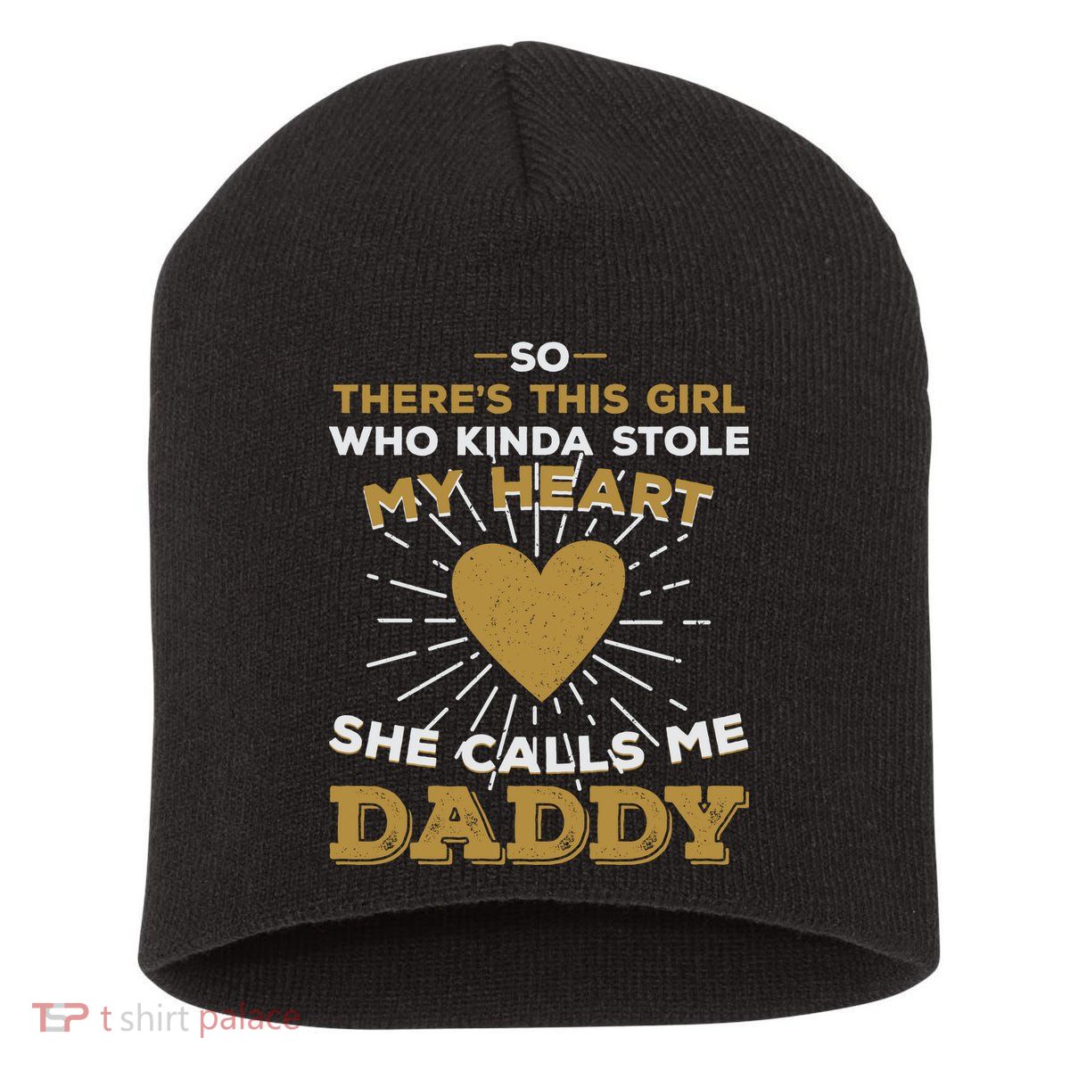 My Favorite Person Calls Me Daddy Short Acrylic Beanie
