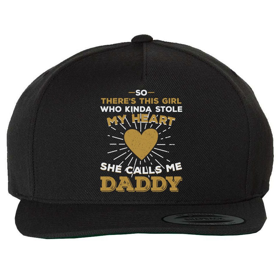 My Favorite Person Calls Me Daddy Wool Snapback Cap