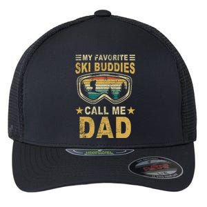 My Favorite Ski Buddies Call Me Dad Flexfit Unipanel Trucker Cap