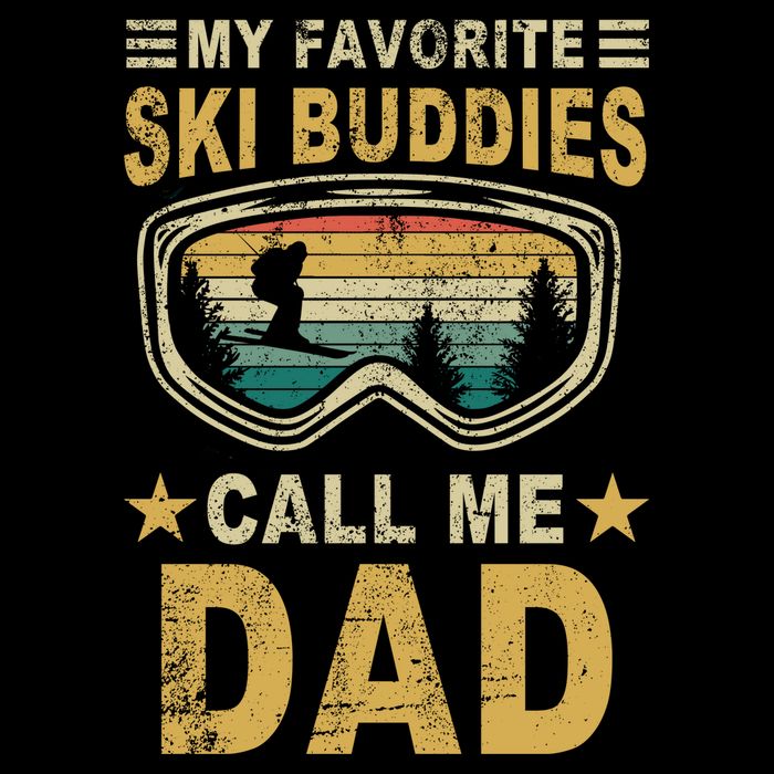 My Favorite Ski Buddies Call Me Dad Long Sleeve Shirt