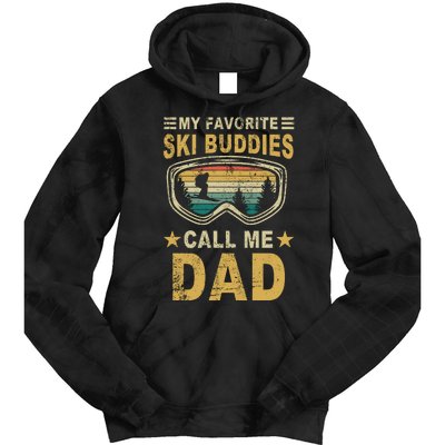 My Favorite Ski Buddies Call Me Dad Tie Dye Hoodie