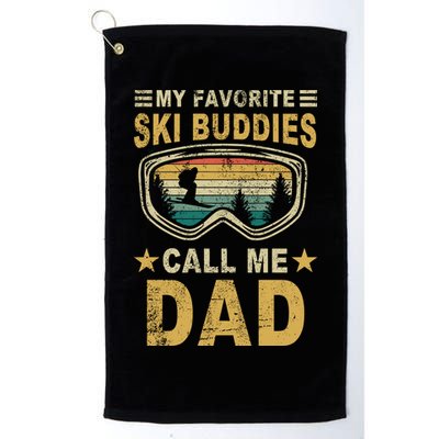 My Favorite Ski Buddies Call Me Dad Golf Towel