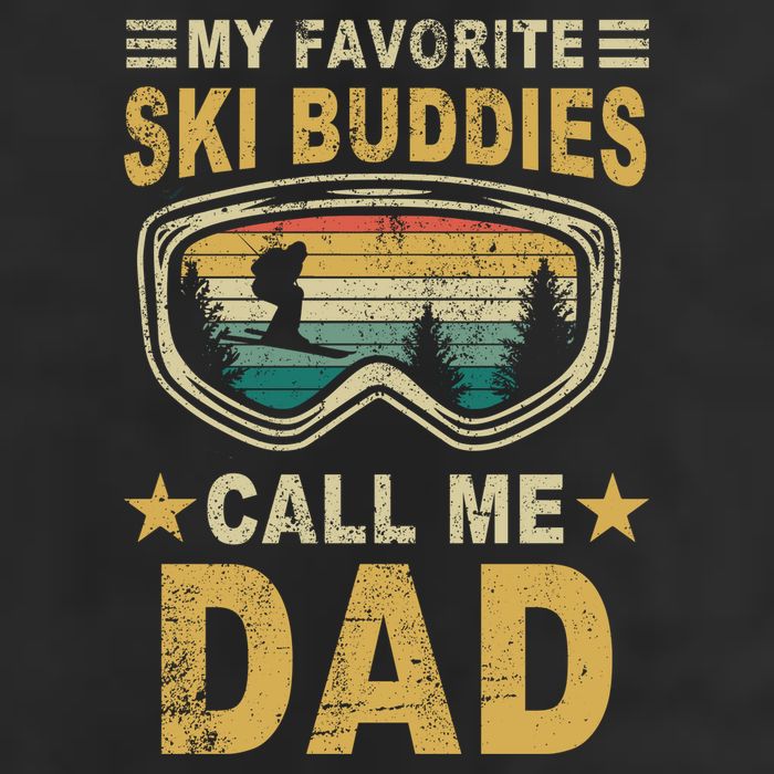 My Favorite Ski Buddies Call Me Dad Golf Towel