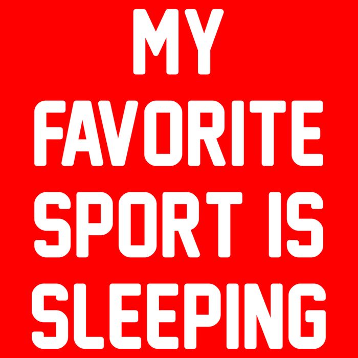 My Favorite Sport Is Sleeping Visor