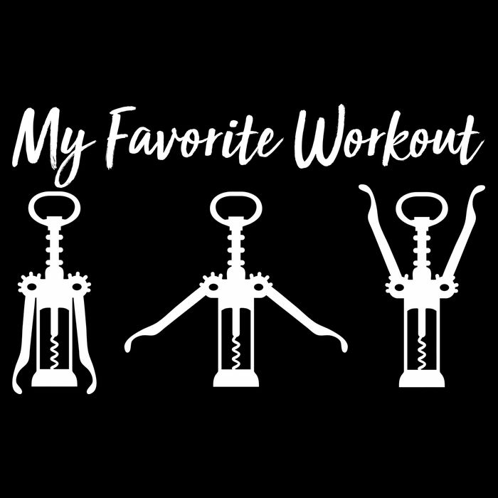 My Favorite Workout Wine Lover Backpack