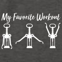 My Favorite Workout Wine Lover Vector Backpack
