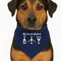 My Favorite Workout Wine Lover USA-Made Doggie Bandana