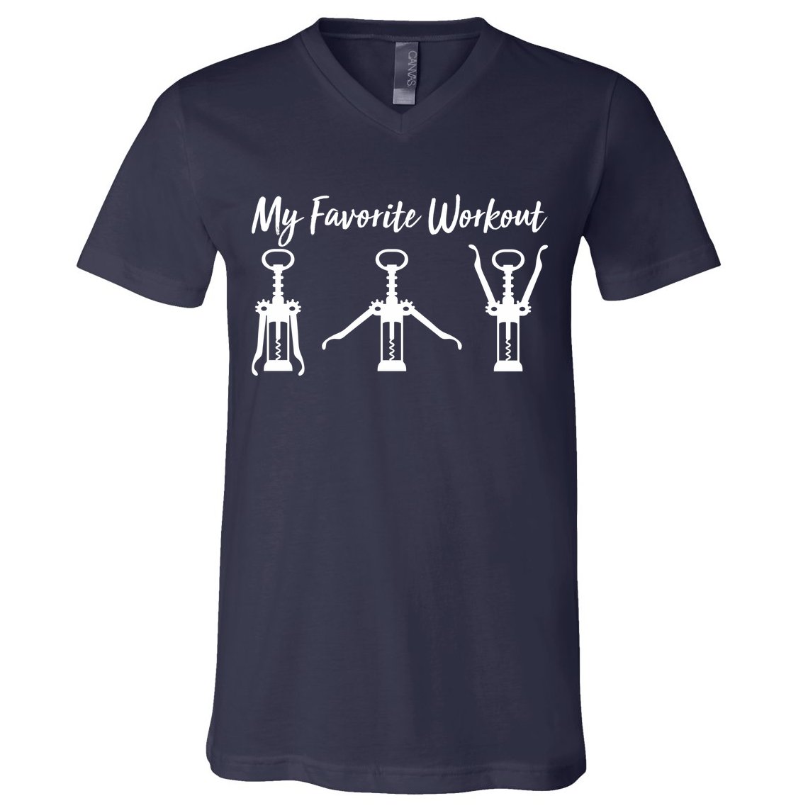 My Favorite Workout Wine Lover V-Neck T-Shirt