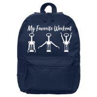 My Favorite Workout Wine Lover 16 in Basic Backpack