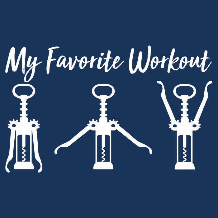 My Favorite Workout Wine Lover Baby Bodysuit