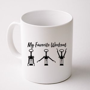 My Favorite Workout Wine Lover Coffee Mug