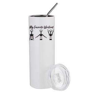 My Favorite Workout Wine Lover Stainless Steel Tumbler